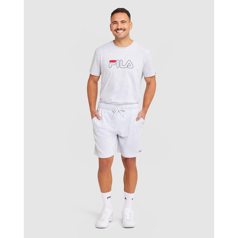 Fila Men's Classic 2.0 Short, Light Grey Marle, Size M