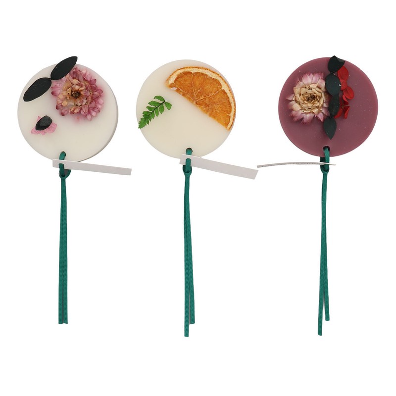 3pcs Wardrobe Aromatherapy Wax Long Lasting Solid 7.5cm Diameter Safe
