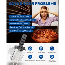 ANONEMOTO Gas Oven Igniter MEE61841401, Fit for LG LRG LSS LDG LSG LTG Gas Range Oven Igniter Replacement MEE61841403 MEE63084901 AP5214765