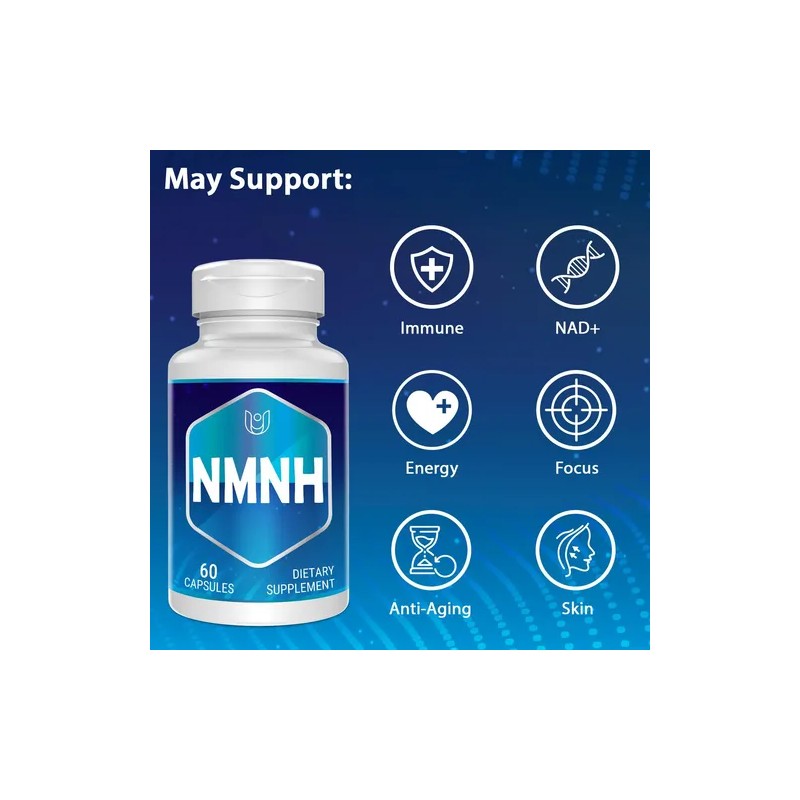 Ucessuyy Nmnh 500mg 60 Cápsulas Suplemento Nad+ Antiedad