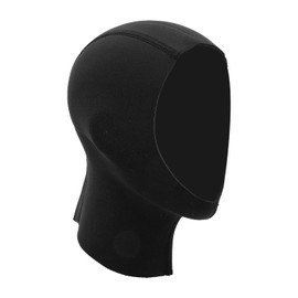 Wetsuit Hood Black Neoprene 3MM Thermal Head Ear Protection Sunproof Breathable Diving Hood for Snorkeling Swimming Scuba Surfing S M