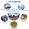 CICMOD Half Car Cover Universal Silver Windscreen Side Window Snow