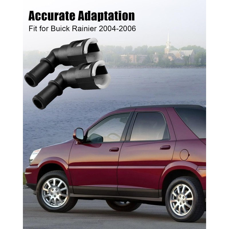 2Pcs 800-416 Quick Disconnect 90 Degree Elbow Connectors w/Clamps for
