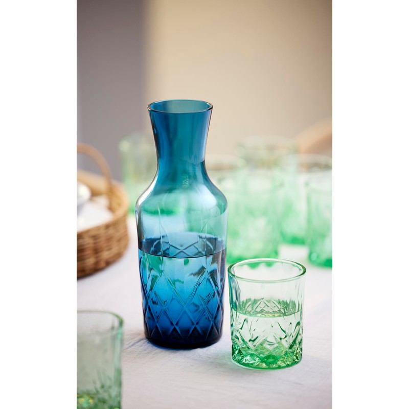 Lyngby Glas Sorrento Water Carafe 1 Litre Green