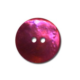 M&C Mother of Pearl Buttons - Fuchsia - 22 mm - Pack of 6