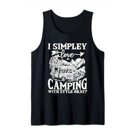 Glamping Lover Mountains Nature Lover Camping Glamper Tank Top