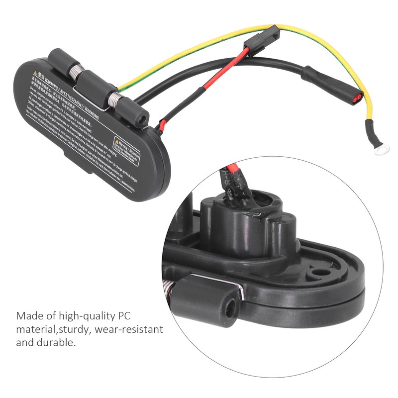 Electric Scooter Charging Port Assembly Dustproof Plug Replacement Part for