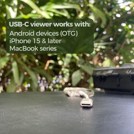 Trail Camera Viewer, Game Camera SD Card Reader for Hunters to View Images and Videos for iPhone 15 or Later and Android (USB-C)