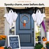2-Pack Light-Up Hanging Ghost Decorations for Halloween – Warm LED