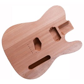 T-Style Electric Guitar Body Blank Solid wood Electric Guitar Body Unfinished Project Guitar Body Replacement (Mahogany wood)