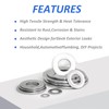 FullFun 580 Pcs Washers for Screws, 304 Stainless Steel Flat
