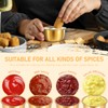 12 Pcs Stainless Steel Dipping Sauce Cup Ramekin Sauce Dipping