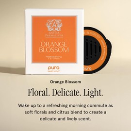 Pura Car Scent Refill - Luxury Fragrance for Smart Diffuser - Long Lasting Scent for 30 Days - Clean & Safe Fragrance for Car - Orange Blossom