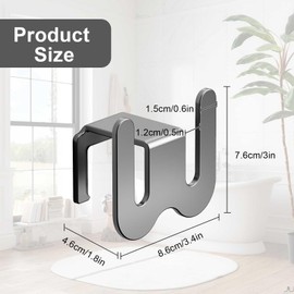 LERANXIN Pack of 4 Wall Shoe Holder, Wall Mounted, Space Aluminium Door Shoe Rack for Hanging, Shoe Organiser, Hanging Space-Saving, Shoe Rack for Entrance, Living Room, Bathroom, Balcony, Hallway