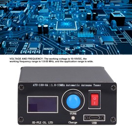 Automatic Antenna Tuner 1.8Mhz to 55Mhz ATU‑100 Mini USB Charging Antenna Tuner with 0.96in Display