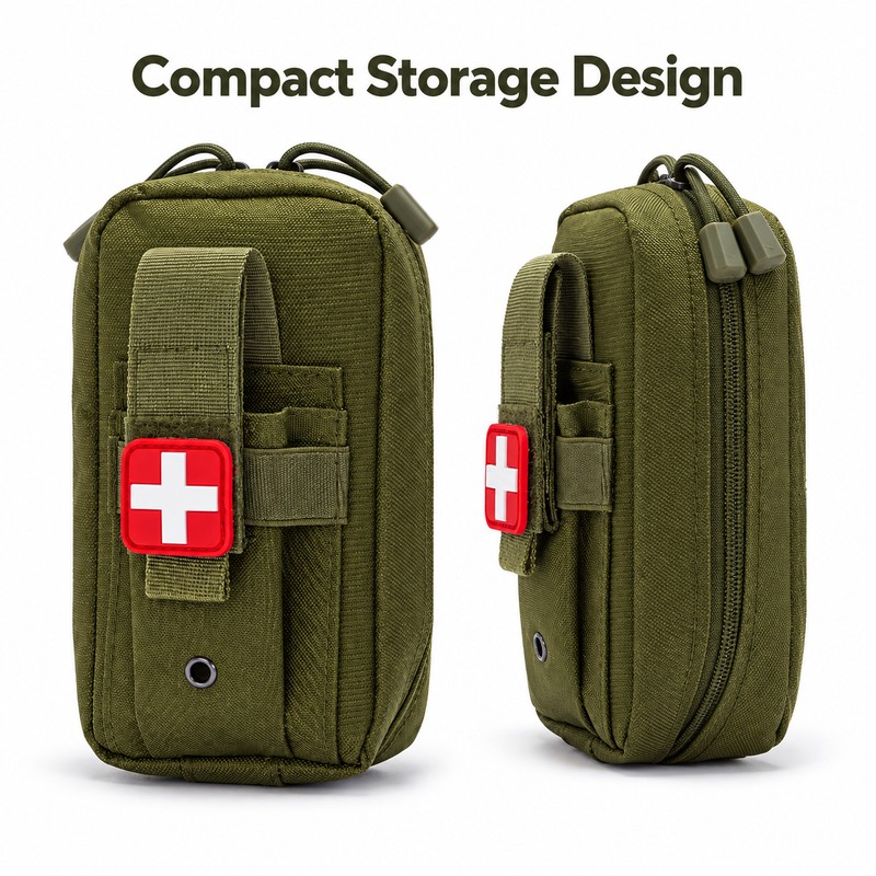 Tactical EMT First Aid Pouch Bag – Compact Emergency Medical