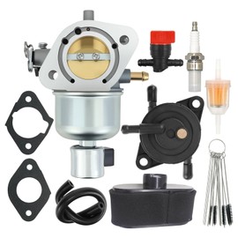 15004-0984 Carburetor for Kawasaki FR651V FS651V FR730V FS730V Replace 15004-0826 15004-0828 15004-0986 Carb with Air Filter Fuel Pump Fuel Filter Spark Plug Fuel Line Clamp