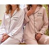 TEEAMORE Custom Womens Satin Pajamas Set Wedding Party Bachelorette Party