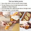 MTOMDY Ravioli Cutter Stamps with Roller Wheel Round Mold with