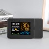 Temperature Clock, Waterproof Digital Clock US Plug Double Alarm Clock