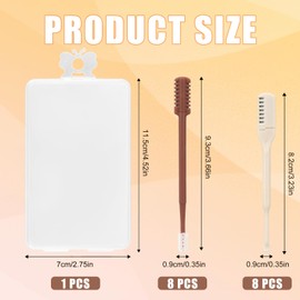 16 Pcs 2 in 1 Nose Hair Trimmer, Manual Nasal Hair Cutter Portable Nose Hair Remover Razors with Ear Picker Rotating Double Sided & Single Sided Nose Hair Cleaner for Women Men