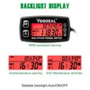 Yooreal Digital Tachometer Hour Meter,Engine Water Oil Temperature Gauge,Alert RPM