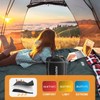 POEPORE Double Sleeping Bag Flannel for Adults with 2 Pillows