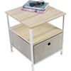 Sorbus Nightstand 1-Drawer Shelf Storage- Bedside Furniture & Accent End