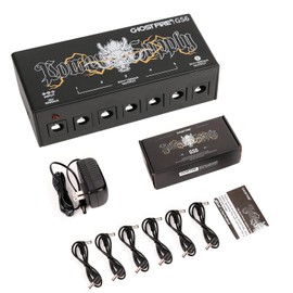 GHOSTFIRE GS6 Guitar Pedal Power Supply 9V/1000mA High Current for 9V/12V/18V Effect Pedals (GS6)