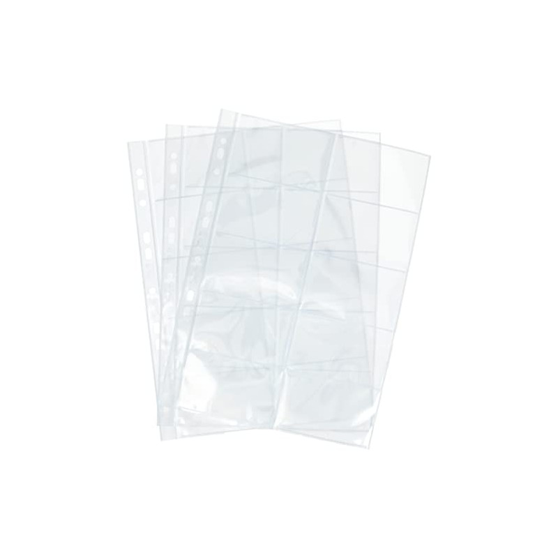 Herlitz 5894209 Business Card Case A4 with 10 Compartments, Clear,