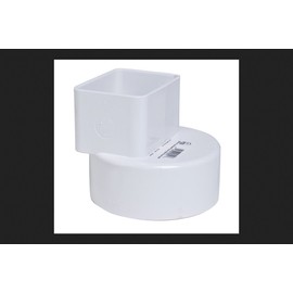 Plastic Trends 2 in. Hub x 3 in. Dia. Female Flush Downspout Adapter