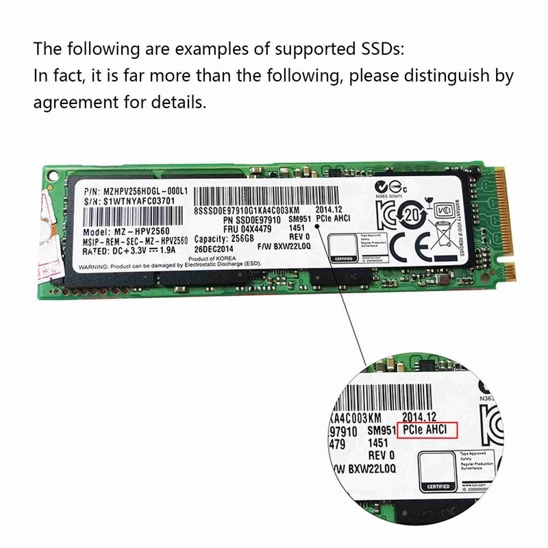 M.2 NVME Hard Drive Enclosure External USB 3.1 to NGFF