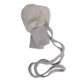Cosilana, Baby Fleece Mittens without Thumbs, 60% Wool (kbT), 40% Cotton (KBA) (One Size, Mottled Grey)