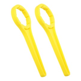 MUCKLILY 2pcs Plastic Bucket Lid Tightening Tool Water Jug Opener for Oil Barrels and Paint Buckets Multifunctional Dual for Home and Industrial Use