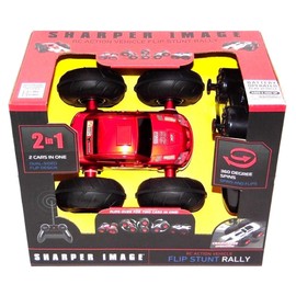 Sharper Image Radio Control Red Vehicle 2-in-1 Flip Stunt Rally 360 Degree Spins