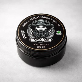 Crema Black Beard Crecimiento Cabello Barba Bigote Bergamota
