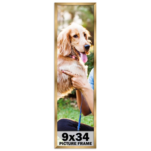 9x34 Frame Gold Bronze Picture Frame - Modern Photo Frame