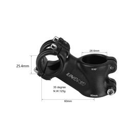 25.4 stem 60mm 35 Degree FOMTOR Bike Handlebar Stem Riser MTB Stem for Mountain Bike Road Bike BMX MTB