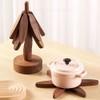 Wooden Trivets for Hot Dishes,Tree Shape Trivet Set,Tree Coasters Set