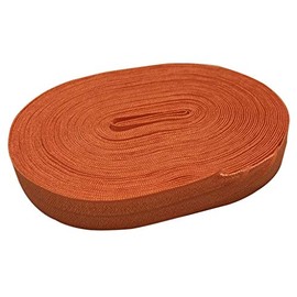 Bowtique Emilee 5/8" Elastic 10 yards Spool, Fold Over Elastic for Face Masks, Headbands or Hair Ties (Autumn Orange)