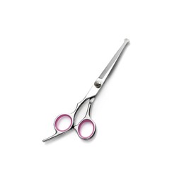 Tijeras de vello púbico para mujer, tijeras de punta redonda, peluquero de seguridad para zonas sensibles, acero inoxidable, agarre ergonómico (rosa)