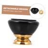 Kisangel 1pc Black Sound Bowl for Meditation and Durable Singing