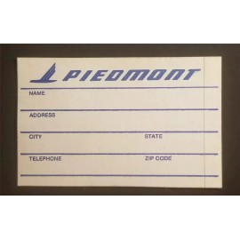 PIEDMONT AIRLINES Baggage Sticker 1980s Unused
