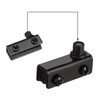 uxcell 5-6mm Glass Door Magnetic Catch Latch Closures ABS Black