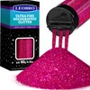 LEOBRO Red Glitter, Glitter, 180G/6.35OZ Holographic Ultra Fine Glitter, Craft