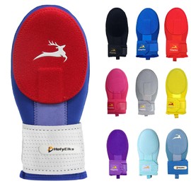 HolyElks Baseball Sliding Mitt, Youth Sliding Glove Hand Guard for Baserunning, Ambidextrous, Neoprene with Aluminum Reinforcement and Padded Palm, for Baseball and Softball (Red and Blue, Youth)