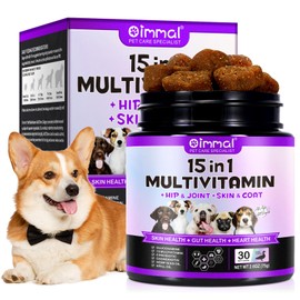 15-in-1 Dog Multivitamin Chews – 30ct, Duck Flavour, All Breeds & Ages