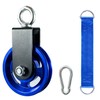 Exercise Equipment Cable Pulley with Hanging Strap and Carabiner, 3.74in/95mm