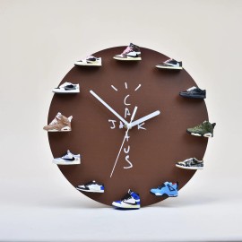 Kicksmini 12 Inches Travis Scott  Inspired 3D Mini Sneakers Wall Clock | Sneakerhead Gifts