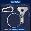 FRF FLAG 4 Pack Stainless Steel Flagpole Clip Kit with